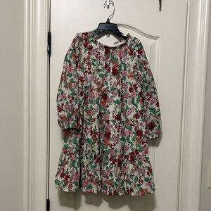 J. Crew Kids Floral Dress - Red and Green